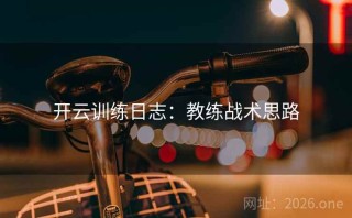 开云训练日志：教练战术思路