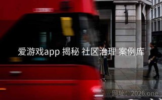 爱游戏app 揭秘 社区治理 案例库