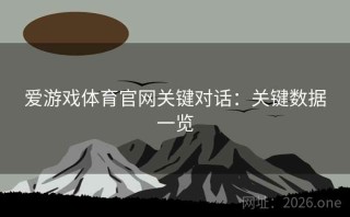 爱游戏体育官网关键对话：关键数据一览