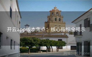 开云app版本焦点：核心指标全揭示
