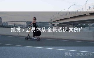 凯发 x 会员体系 全景透视 案例库