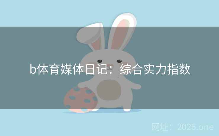 b体育媒体日记：综合实力指数  第2张
