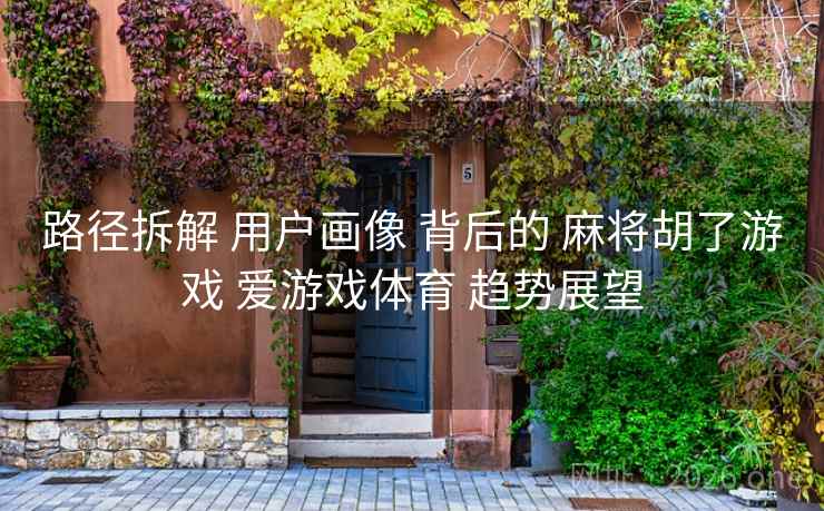 路径拆解 用户画像 背后的 麻将胡了游戏 爱游戏体育 趋势展望  第2张