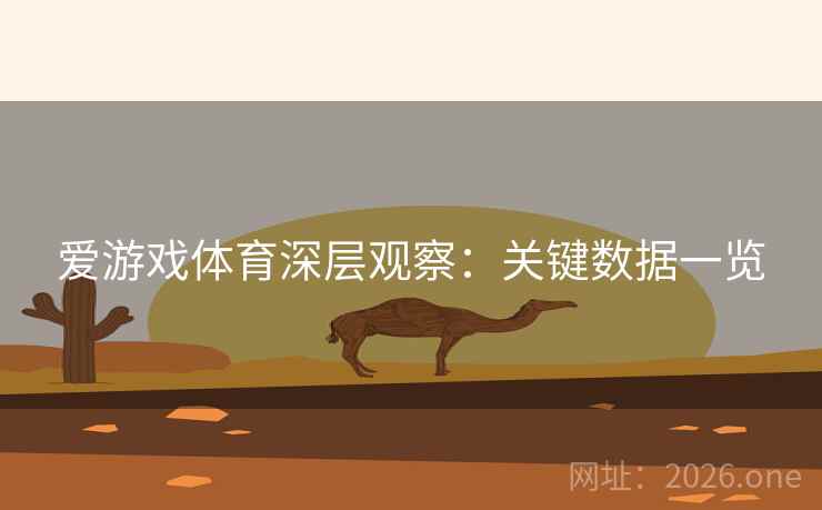 爱游戏体育深层观察：关键数据一览  第1张