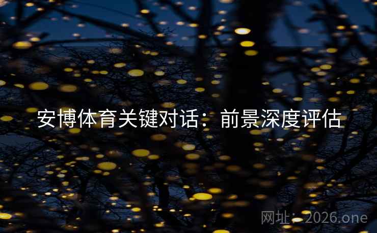 安博体育关键对话：前景深度评估  第2张