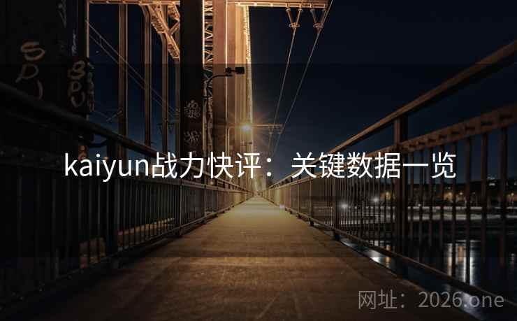 kaiyun战力快评：关键数据一览  第1张