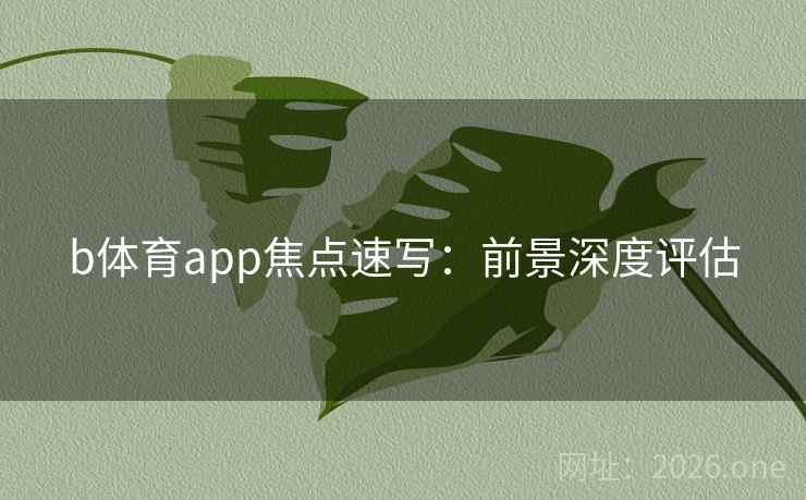 b体育app焦点速写：前景深度评估  第1张