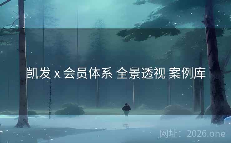 凯发 x 会员体系 全景透视 案例库  第2张