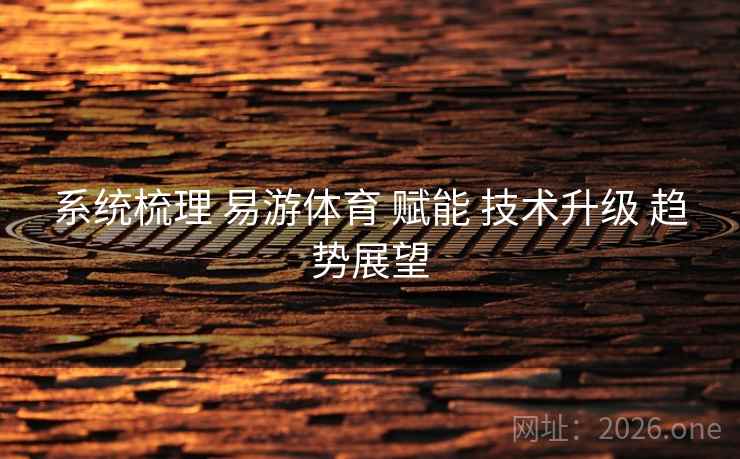 系统梳理 易游体育 赋能 技术升级 趋势展望  第1张
